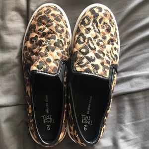 Cheers print slip on sneakers